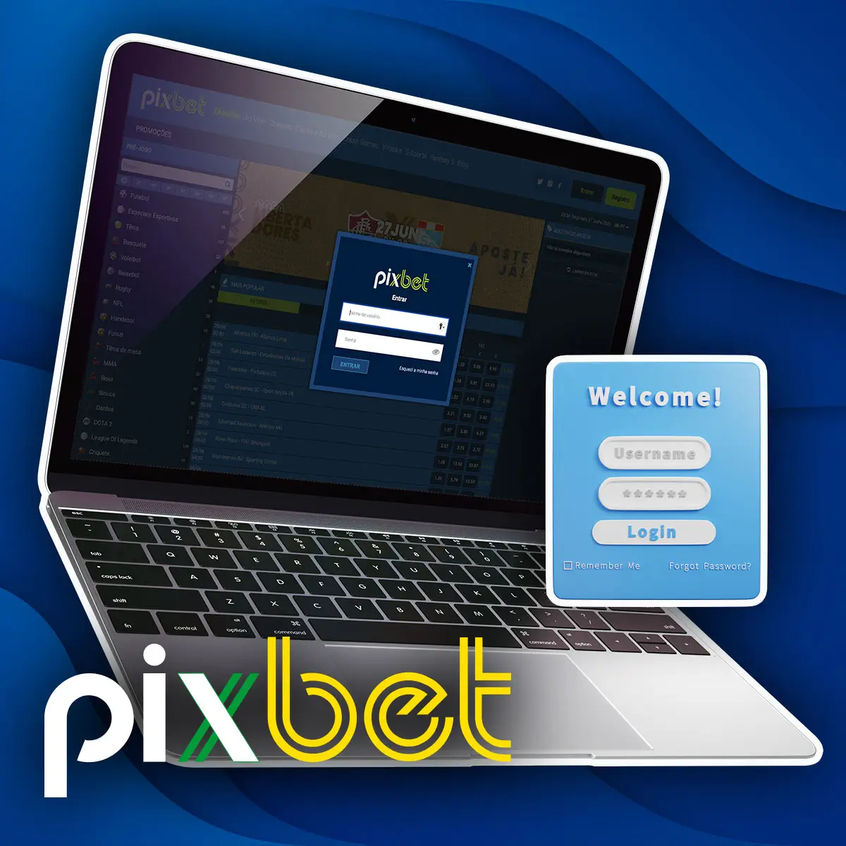 Como entrar no site da casa de apostas Pixbet no Brasil com um login