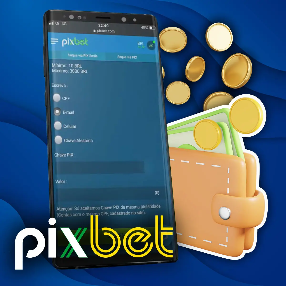 Como retirar dinheiro no aplicativo móvel Pixbet no Brasil