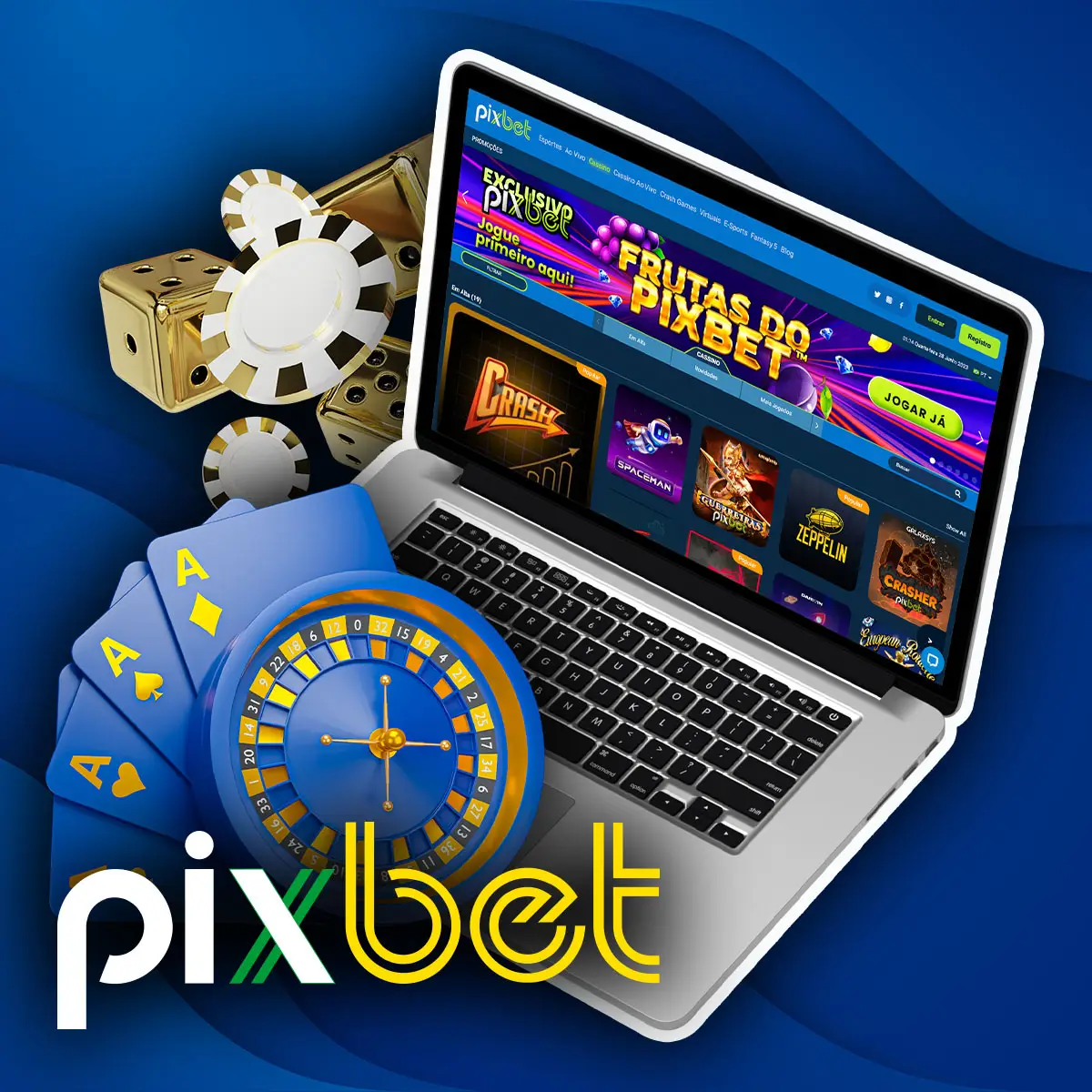 Variedade de jogos de casino na casa de apostas Pixbet no Brasil