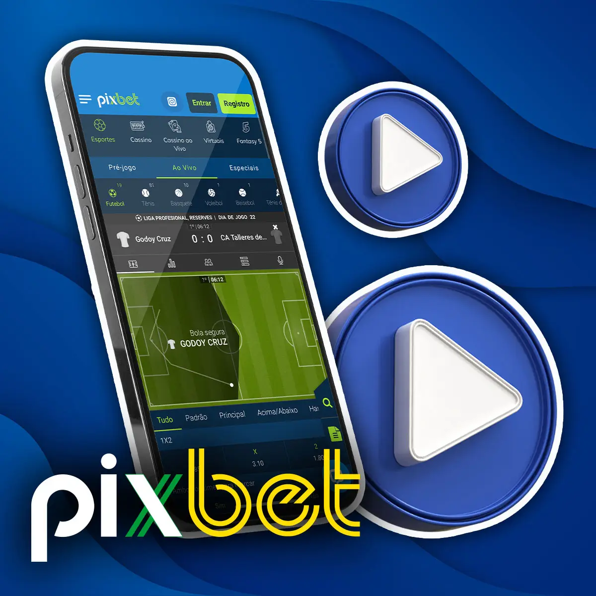 Transmissões ao vivo Pixbet App