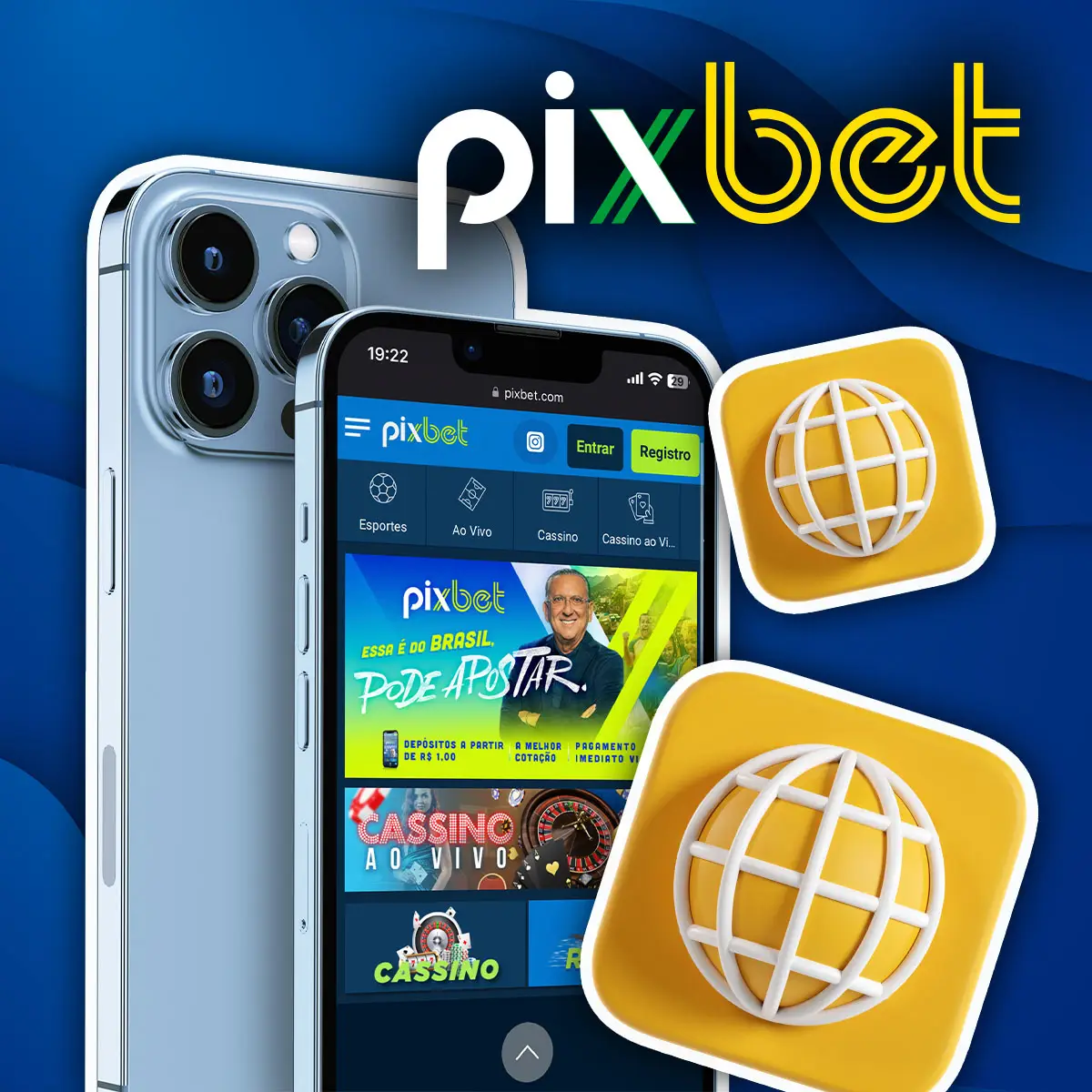 Versão móvel da casa de apostas Pixbet no Brasil