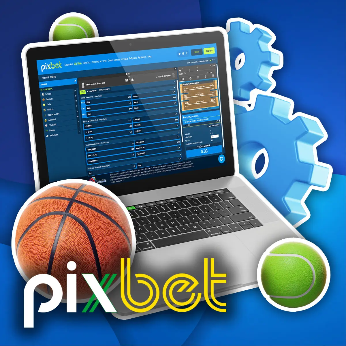 Características disponíveis para as apostas em direto em Pixbet
