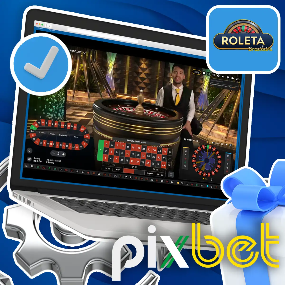 Opções disponíveis para apostar na Pixbet Roulette