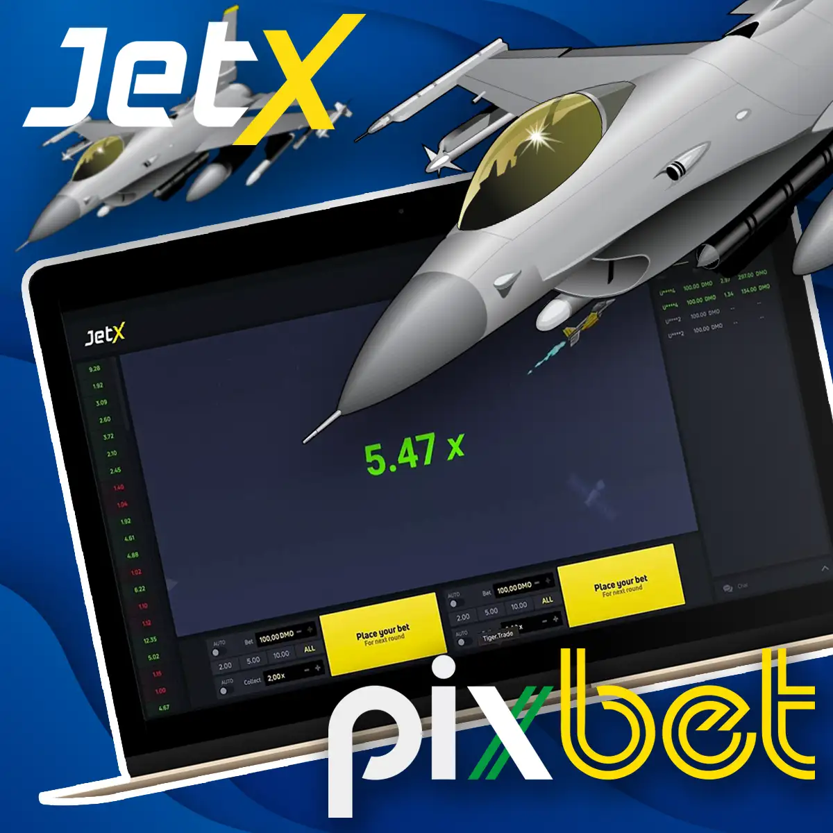 Principais recursos do JetX Pixbet